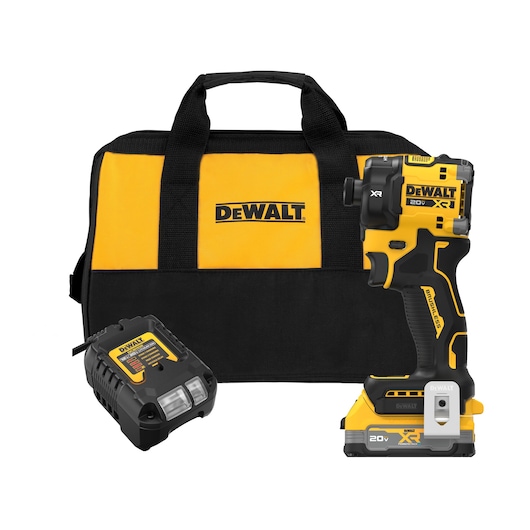20V MAX* XR Brushless Cordless 1/4 in. Quiet Hydraulic Impact Driver Kit with XR POWERSTACK