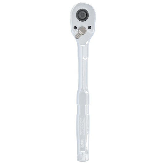 DEWALT® TOUGHSERIES™ DWMT45020 3/8 Inch Drive 144 Tooth Quick Release Ratchet front side on white at a profile view