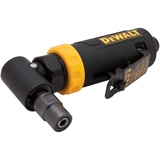 Profile of DEWALT angle die grinder.