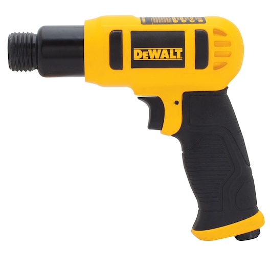 Side view of DEWALT chisel hammer.