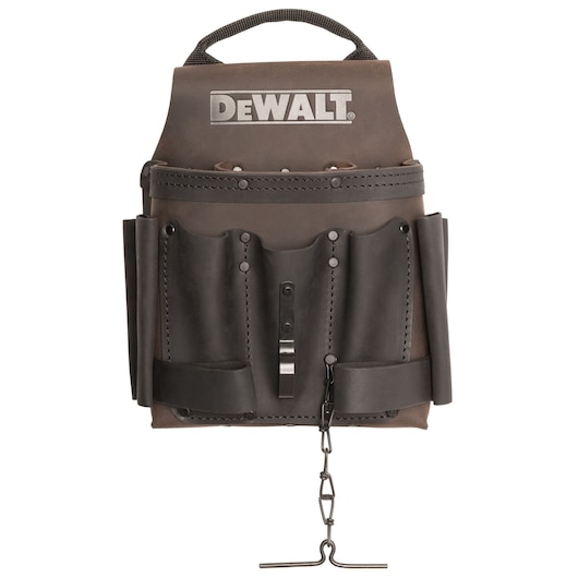 DEWALT ELECTRICIAN LEATHER POUCH FRONT FACING