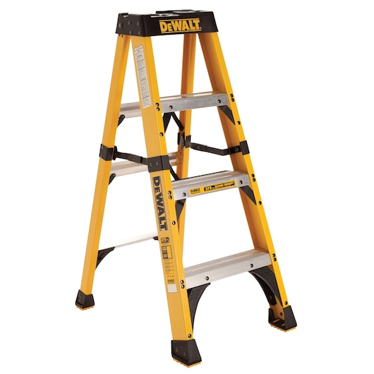 4 foot Fiberglass Step Ladder 375 pound Load Capacity.